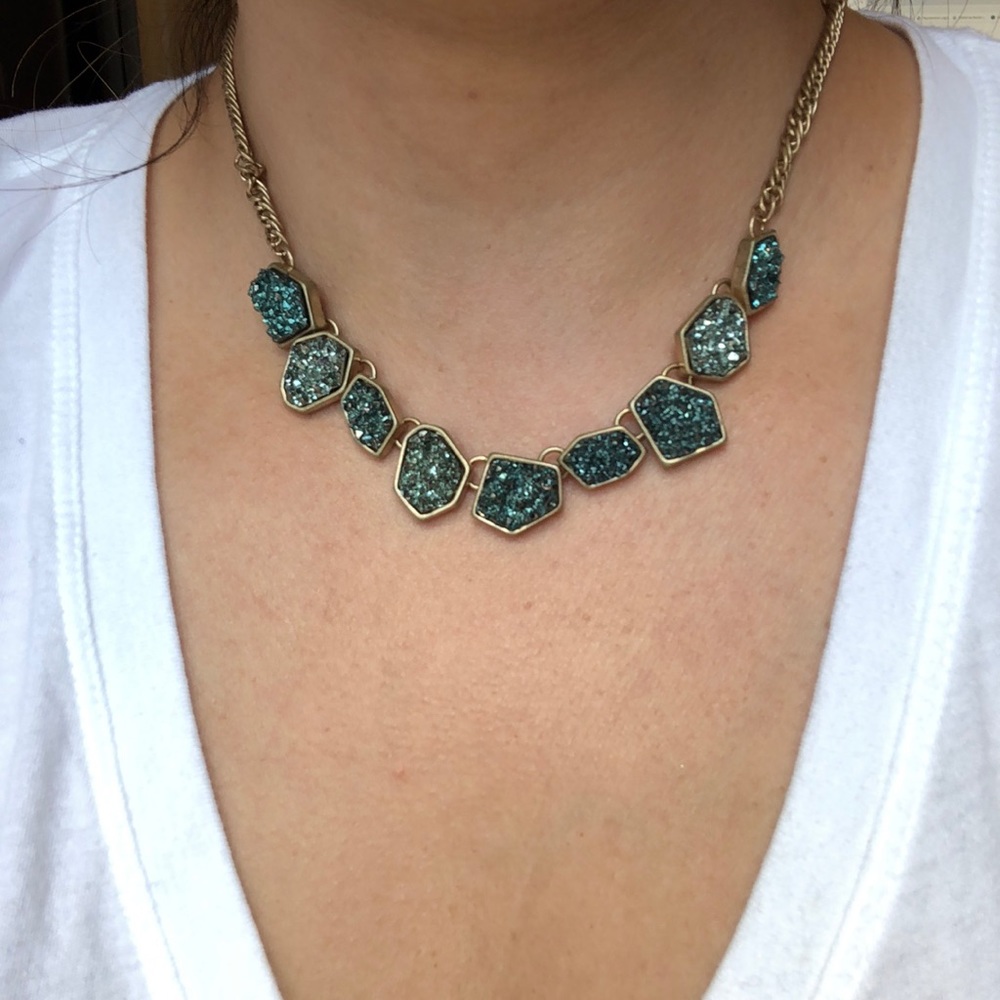 Druzy style stone necklace, bcbGeneration